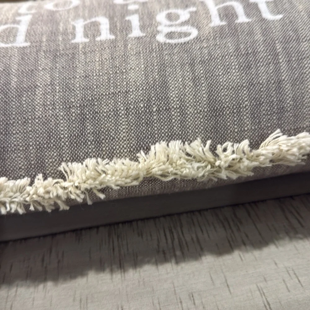 And to all a good night oblong pillow